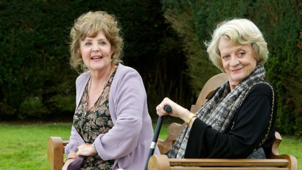 Joyful ... Pauline Collins and Maggie Smith play retired singers in Quartet.