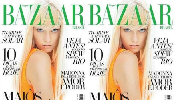 Industry veteran ... Thairine Garcia on the cover of Brazilian Harper's Bazaar.
