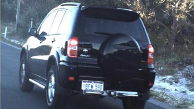 Police have found this car, which McIntosh-Narrier allegedly stole during his escape.