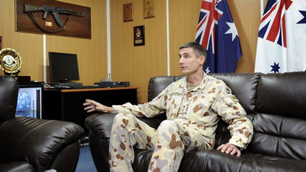 Deputy Chief of Army Angus Campbell, at Al Minhad airbase, United Arab Emirates has been promoted to run border control operations.