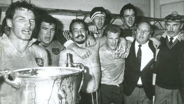 Last hurrah: Part of the Wallabies team that last won at Eden Park in 1986.