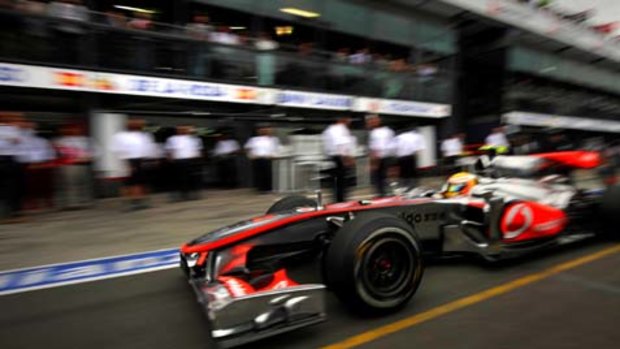Lewis Hamilton at last year's Melbourne Grand Prix.