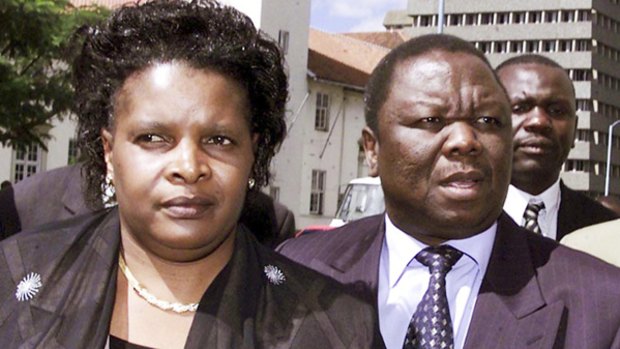 Zimbabwe Prime Minister Morgan Tsvangirai with his wife, Susan.