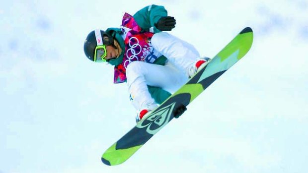 On track: Defending champion Torah Bright of Australia qualfiied for the Snowboard Women's Halfpipe finals.