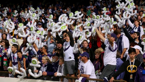 Dockers fans are unhappy over Geelong hosting the AFL finals clash at Simonds Stadium.
