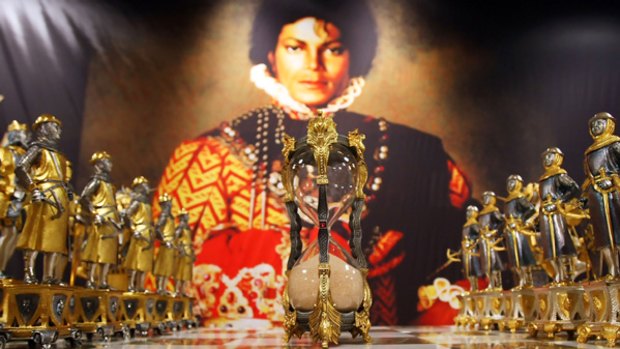 Some of Michael Jackson's belongings now on the auction block include a marble and gilt chess set.