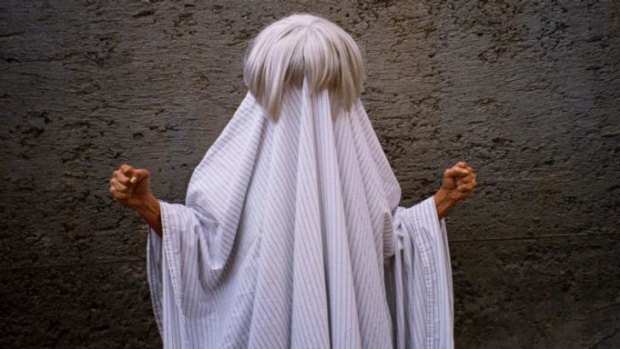 Hidden face:  A photograph of Sia released to promote her new songs and album. 