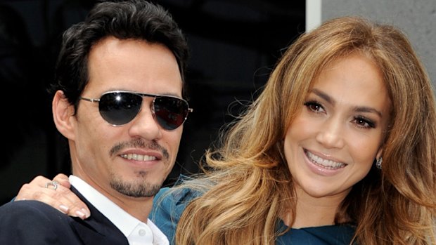 Estranged ... Jennifer Lopez and Marc Anthony.