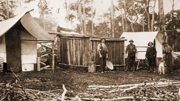 Prospectors at a camp in Coolgardie, Western Australia, were players in one of  Australia's early gold rushes, which offered hope to a flagging economy.