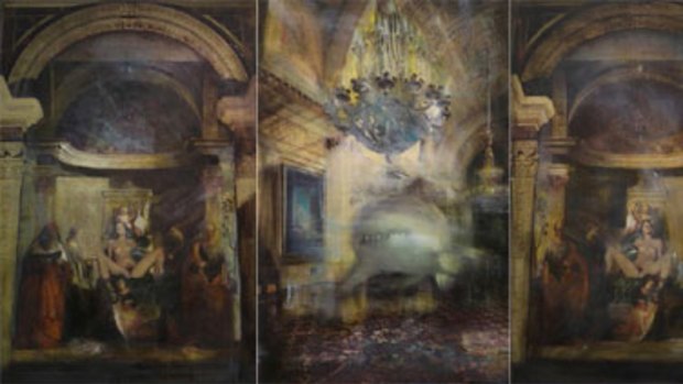 Rodney Pople's <i>Bellini Altarpiece</i> triptych.