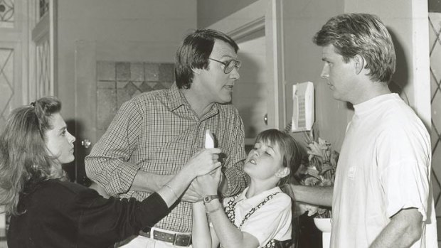 Star of <i>Hey Dad!</i> Robert Hughes, centre, was this week found guilty of child sex abuse charges.
