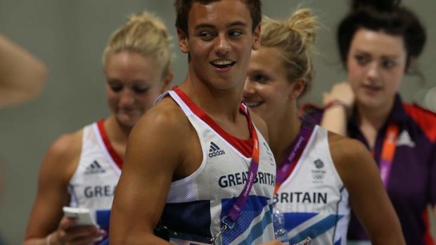 Tom Daley during the London Olympics.