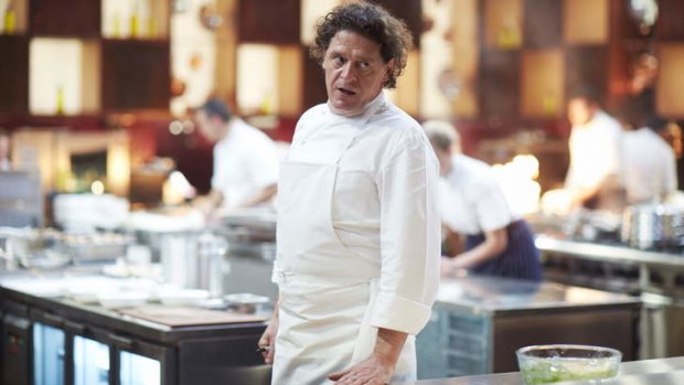 Marco Pierre White prepares to dish out some pain in <i>MasterChef: The Professionals</i>.