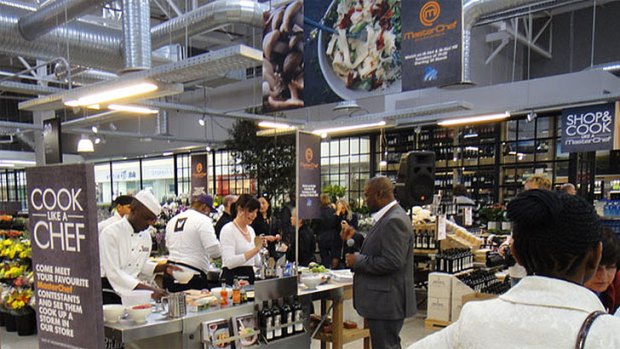 The interior of a Woolworths store in South Africa.