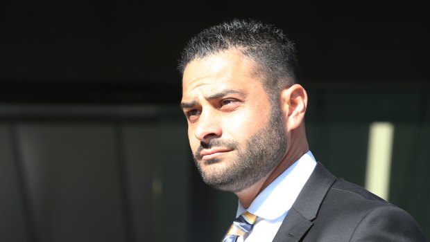 Ali Fahour arrives at the Heidelberg Magistrates court on Thursday.