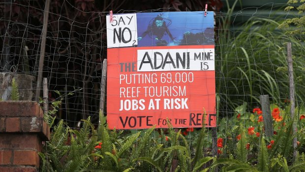 Opponents of the proposed mine dogged candidates in last year's Queensland state election.