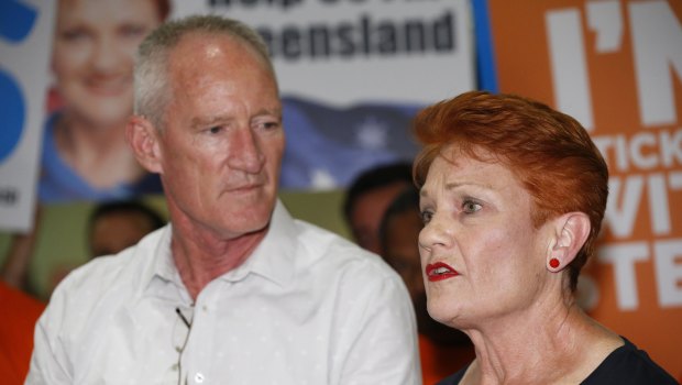 Steve Dickson with One Nation leader Pauline Hanson.