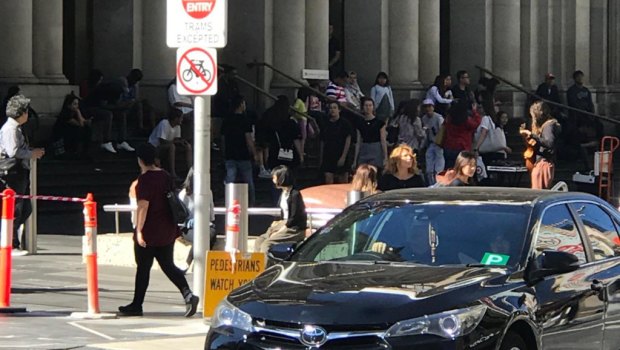 The Police Minister has said mechanical bollards in Bourke Street remain on the agenda after a wayward car drove down the busy pedestrian mall. 