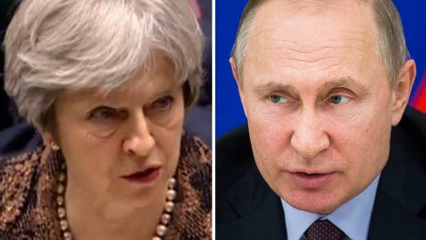 British PM Theresa May has not personally blamed Russia President Vladimir Putin.