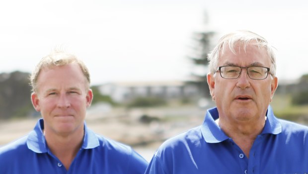 Tasmanian Premier Will Hodgman and Police Minister Rene Hidding