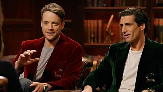 Hamish Blake and Andy Lee on their TV show True Story.