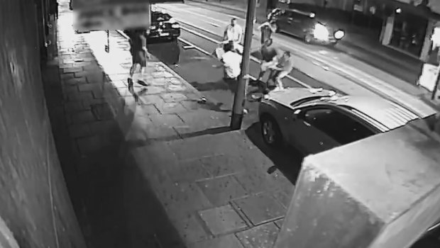 Footage on the violent brawl in Chapel Street 