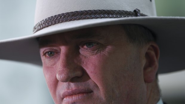 Deputy Prime Minister Barnaby Joyce said he wasn't going anywhere.