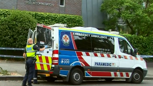 A man was fatally stabbed at a crisis accommodation centre in West Melbourne. 