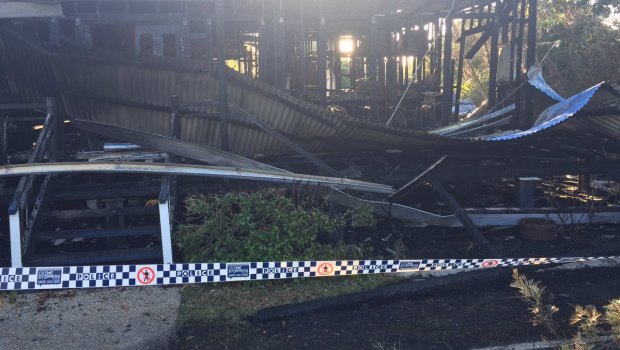 A Browns Plains real estate business has been destroyed by fire.