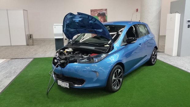 Renault electric vehicle at Schneider Electric Innovation Summit, in Sydney.