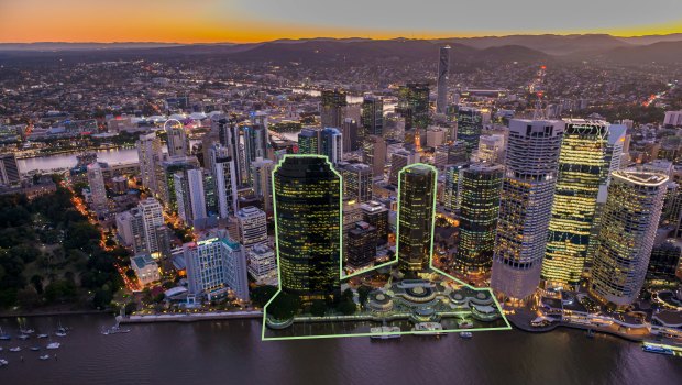 Dexus has proposed a redevelopment of Eagle Street Pier, including two new towers and up to 1.5 hectares of riverfront open space.