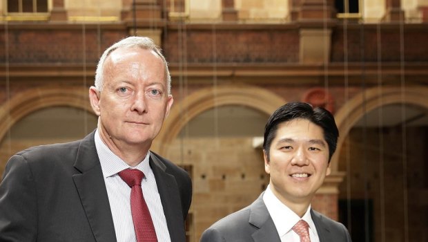 Aveo Group chief executive Geoff Grady and chairman Seng Huang Lee.