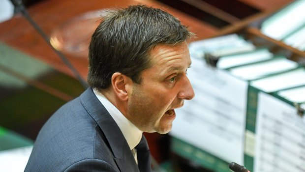 Opposition leader Matthew Guy in parliament.