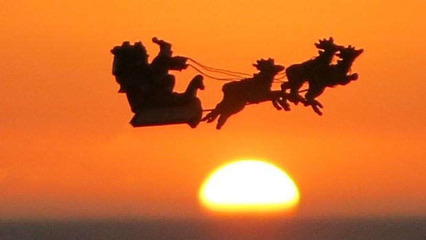 Santa will bring hot weather to Brisbane this Christmas Day.
