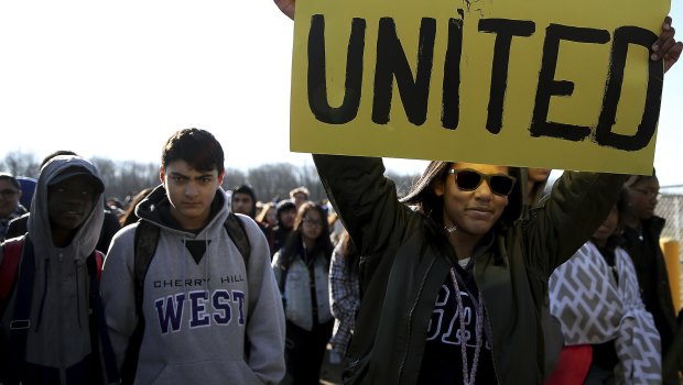 Students at thousands of schools across the US walked out.