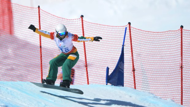Joany Badenhorst in action at the Sochi Winter Olympics.