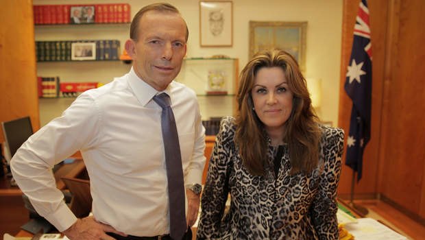 Peta Credlin with Prime Minister Tony Abbott.