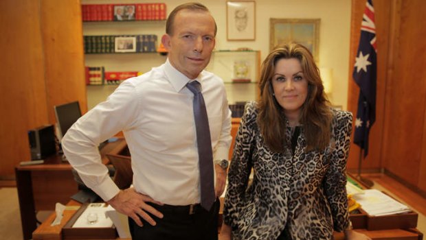 Peta Credlin with Prime Minister Tony Abbott.