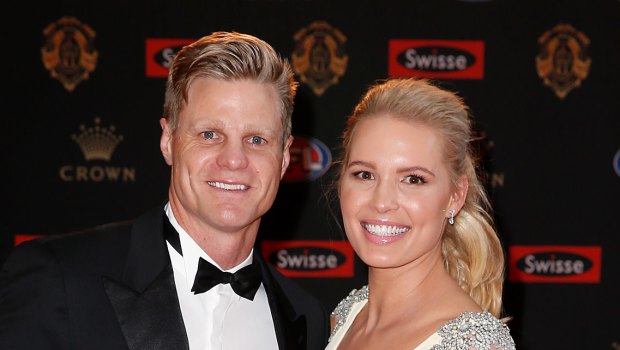 Riewoldt with his wife Catherine.