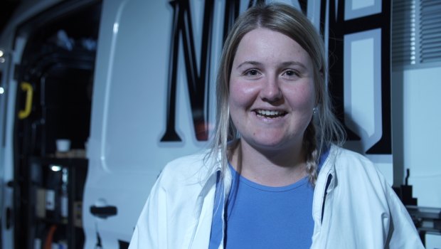 “Sometimes you’re run off your feet,” says St Vincent’s graduate nurse Louise Christison, who ventures out to the hospital car park at 3am in her white nursing gown to collect coffees for her colleagues.