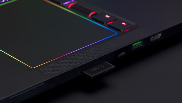 The Blade Pro is big, bit it's thin and light by 17-inch gaming laptop standards. 
