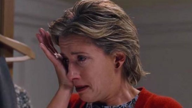 Emma Thompson in that famous scene from <i>Love Actually</i>.
