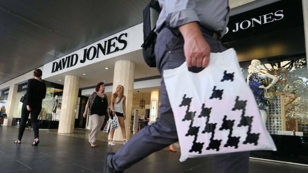 Comparable sales at David Jones fell 3.3 per cent in the half. 