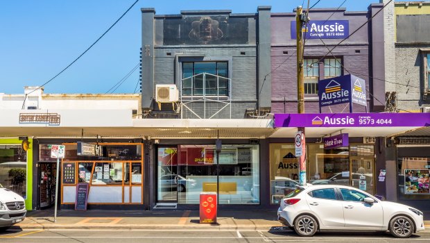 About one shop a year is put up for sale in Koornang Road. The most recent offered, number 71, a two-storey building  metres from the new Carnegie Railway Station, has sold $1.89 million.