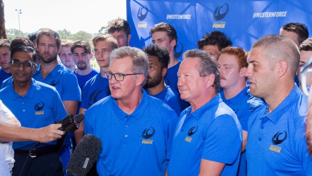 Ready: Andrew Forrest and Michael Lynagh discuss the future of the Western Force.