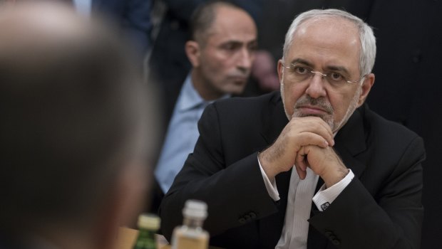 Iranian Foreign Minister Mohammad Javad Zarif in Russia lon 10 January 2018. 