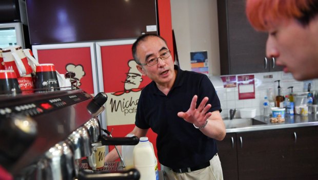 Wayne Hong a franchisee who owns the Michel's Pattiserie store in Knox Shopping Centre. 