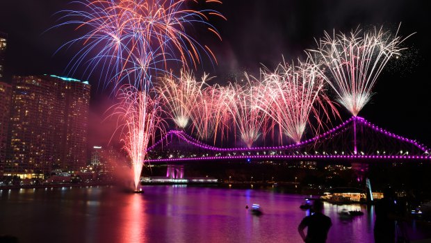 The 11 tonnes of fireworks signified the conclusion of Brisbane Festival for another year.