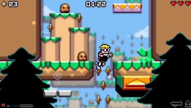 Multi-layered platforming in Mutant Mudds. You will die a lot, and you'll love it.
