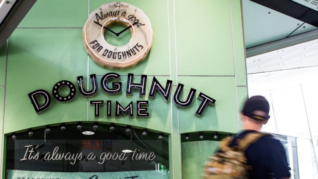 The Doughnut Time store in Brisbane's King George Square busway station is among those closed.